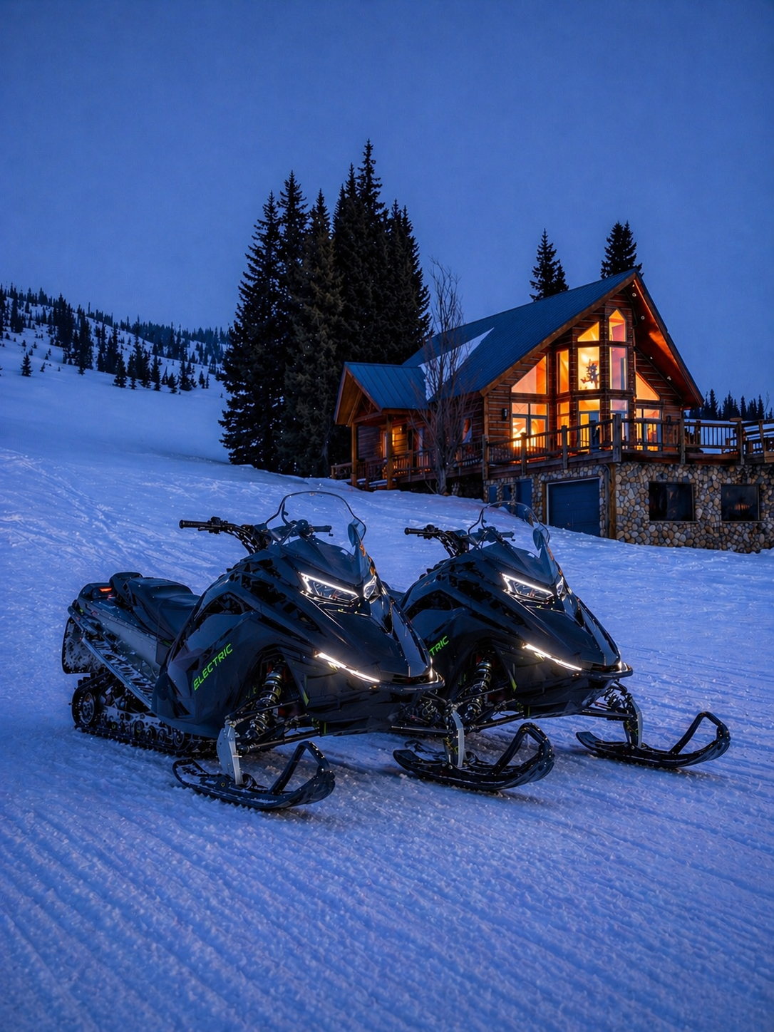 Electric snowmobile concept