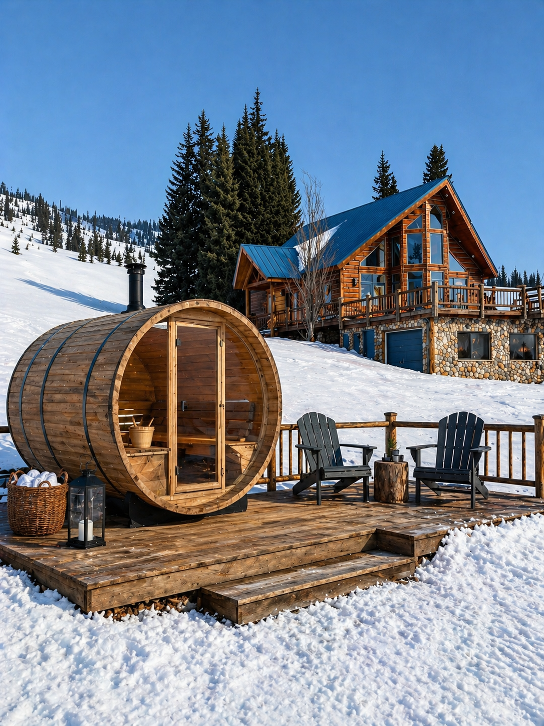 Pilots Roost cabin sauna concept